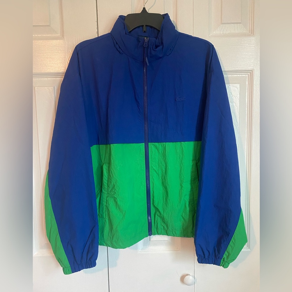 Men’s Blue Green Size 44 Lacoste jacket windbreaker